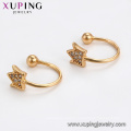 95795 XP wholesale fashion gold jewelry simple design clip earrings for girls